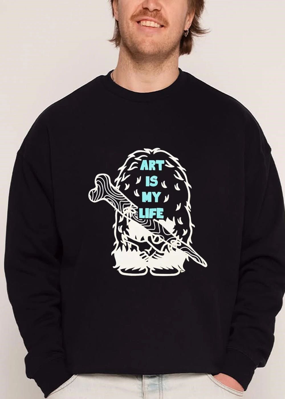 Art Is My Life Hairy Bigfoot Monster shirt