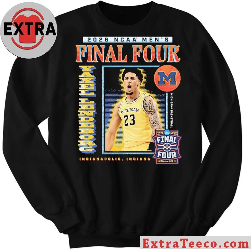 Original Michigan Wolverines Men’s Basketball Campus Ink Yaxel Lendeborg Final Four Logo 2026 T-Shirt – Top-Rated Gift for College Basketball Lovers