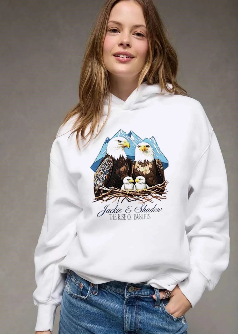 Jackie And Shadow The Rise Of Eaglets Bald Eagle Family Nest Snowy Mountains shirt