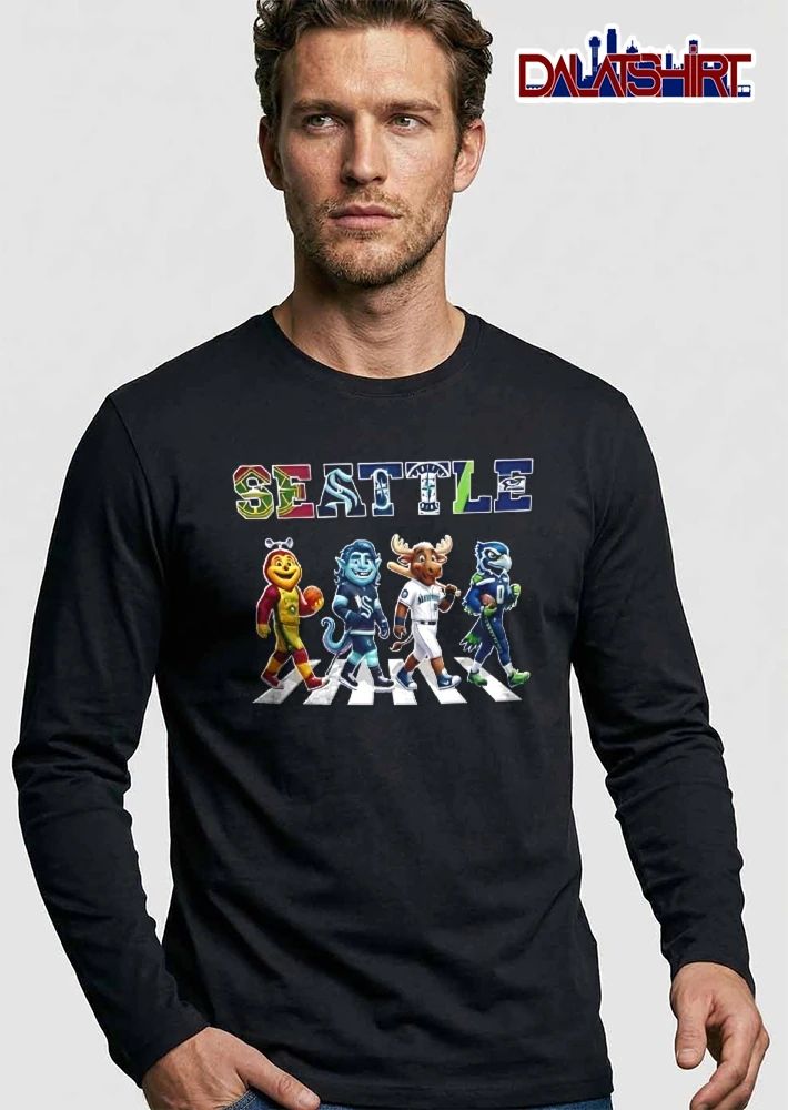 SEATTLE Sasquatch basketball Kraken hockey Mariner baseball Seahawk football shirt