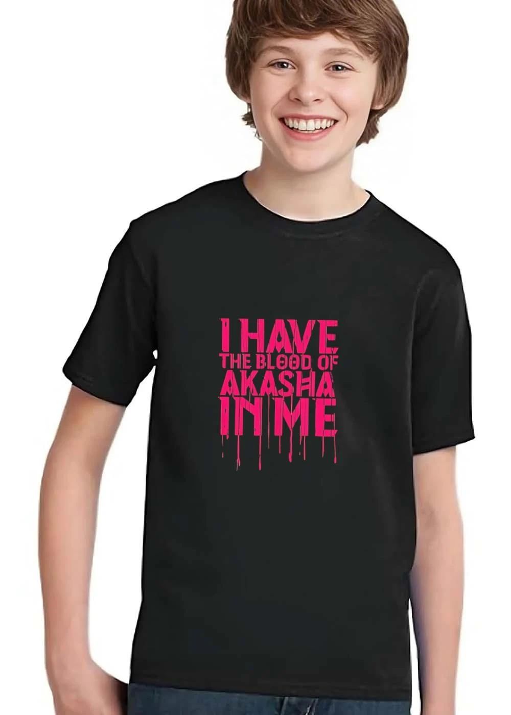I Have The Blood Of Akasha In Me Pink Dripping Font Drops shirt
