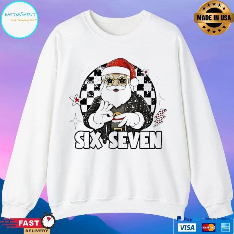 67 Meme Xmas Six Seven Santa Christmas 2025 T-shirts
