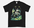Boris Vallejo Naked Gargoyle Girl 80s Black T-Shirt