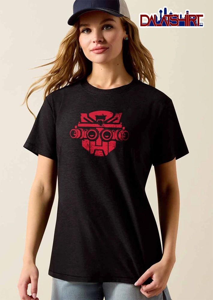 Transformers Autobot Distressed Red Insignia Quad Night Vision Goggles shirt