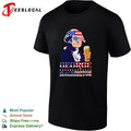 George Sloshington American Flag Sunglasses Beer T-shirt