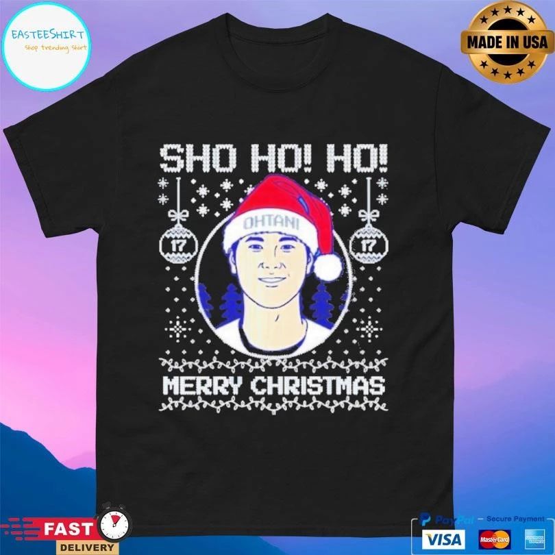 Sho Ho Ho Merry Christmas Shohei Ohtani Ugly Christmas 2025 T-shirts