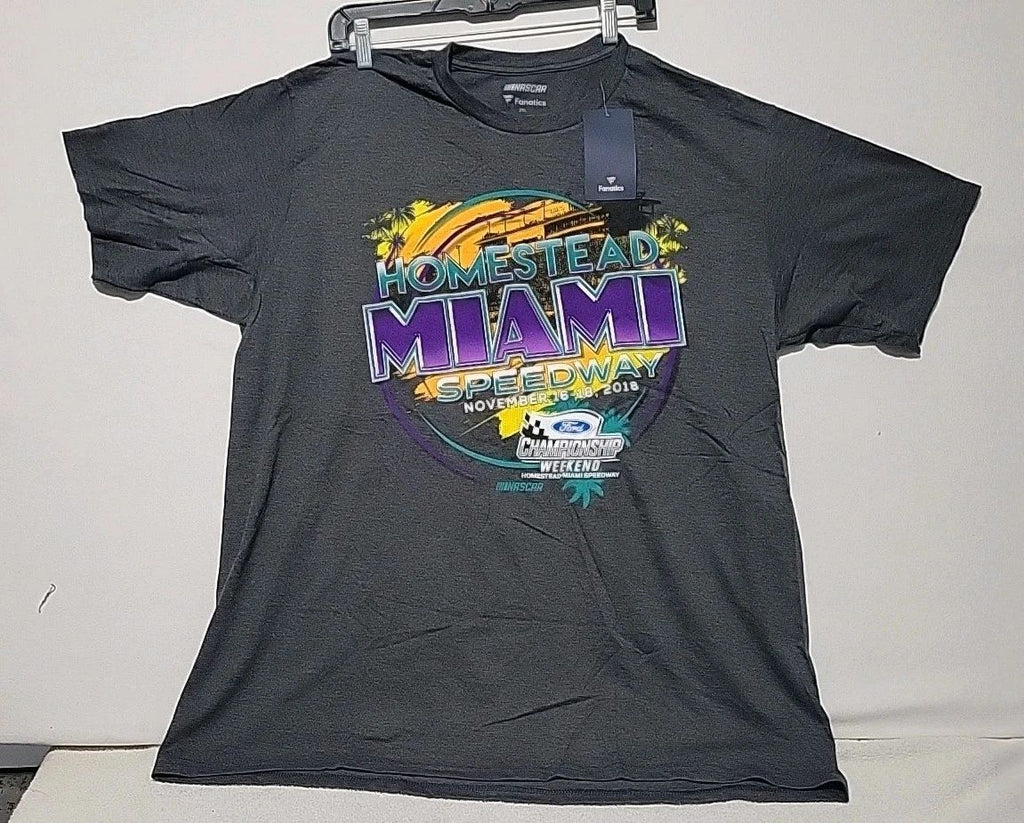 Nascar Fanatics Tee 2018 Homestead Miami Championship Racing T Shirt Size 2XL