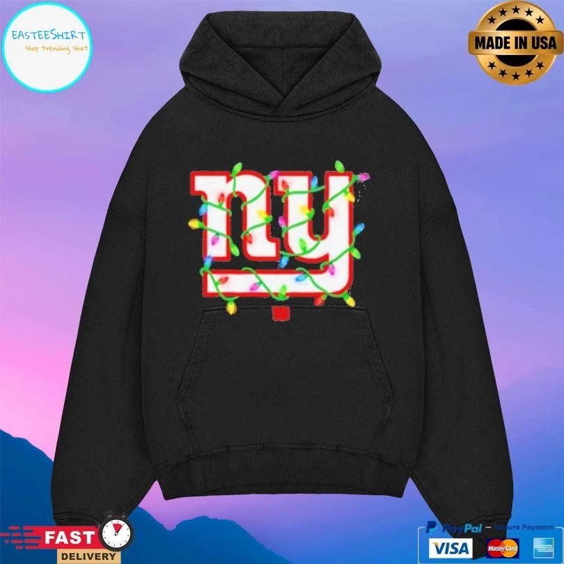 New York Giants Logo Holiday Lights T-shirts