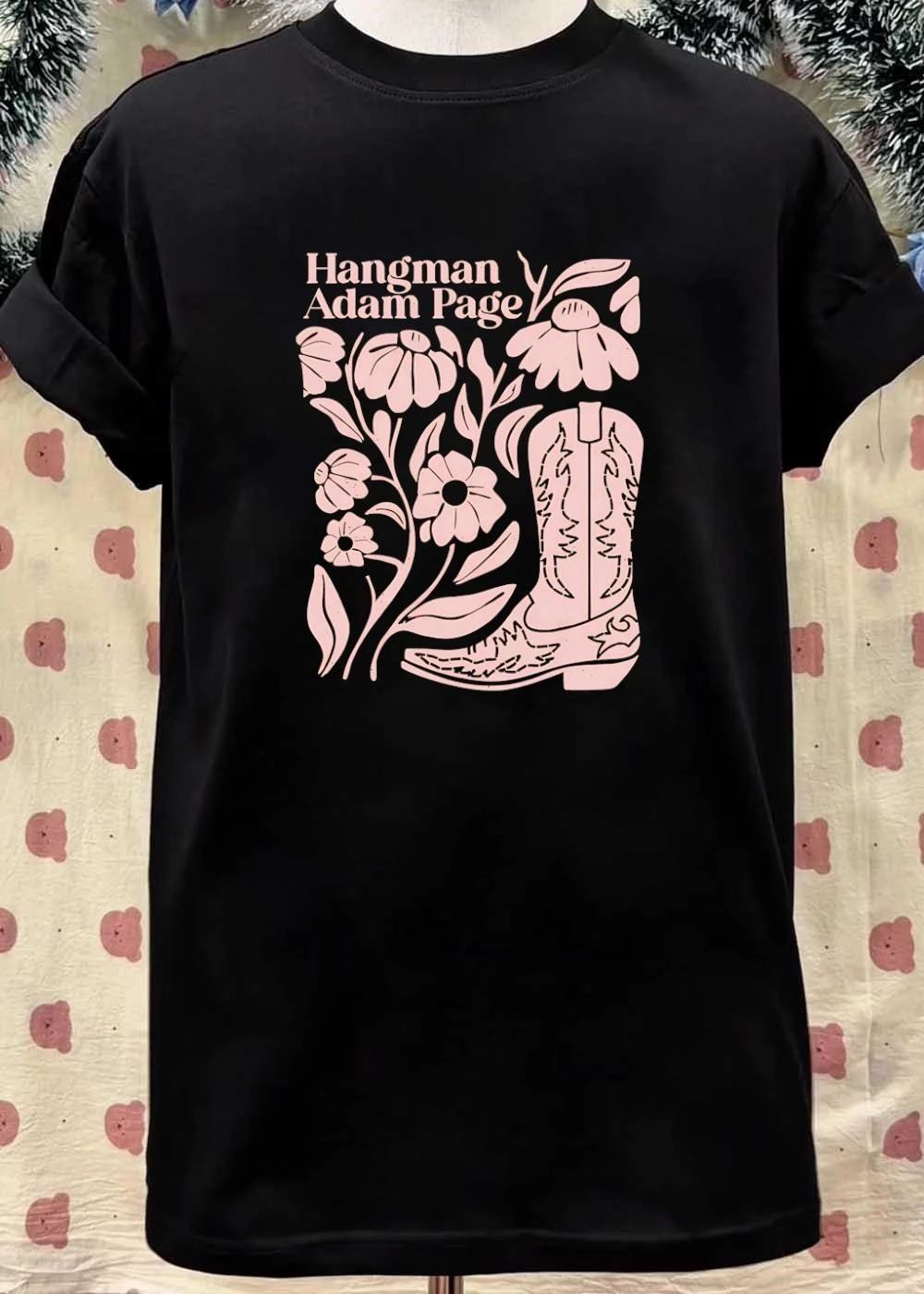 Hangman Adam Page Floral Cowboy Boot Shirt