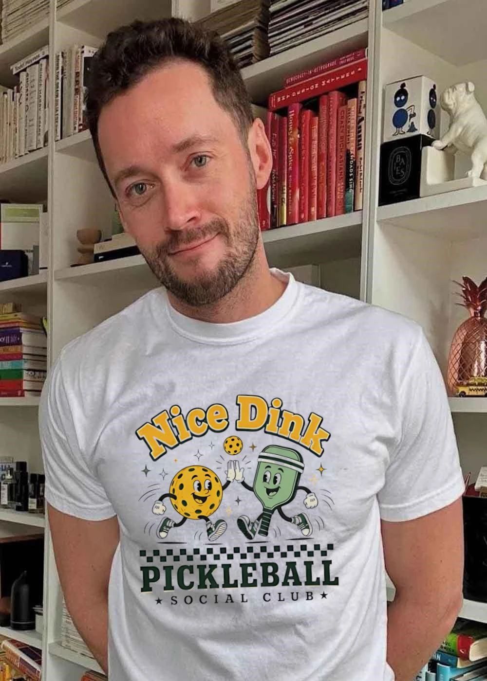 Pickleball Social Club Nice Dink High Five Retro Pickleball Shirt