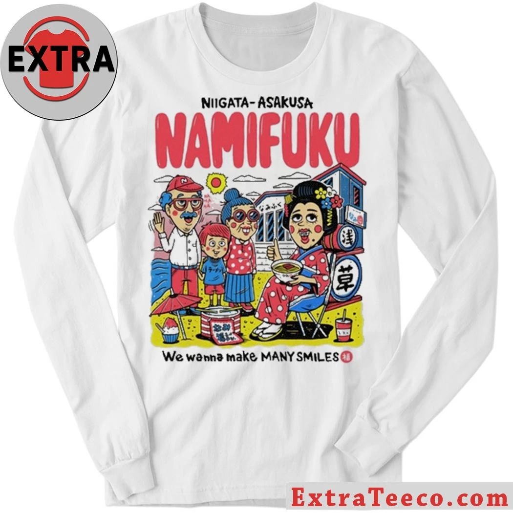 Niigata × Asakusa Namifuku We Wanna Make Many Smiles 2026 T-Shirt