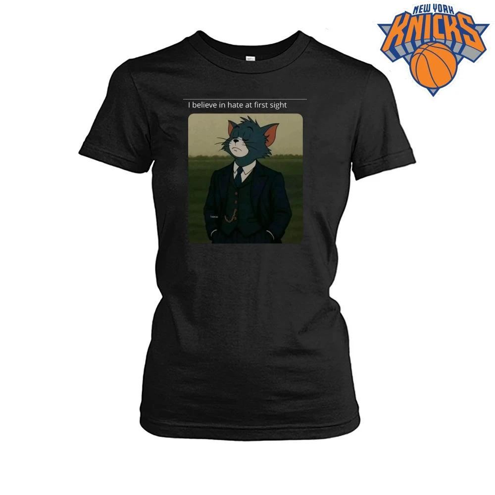 Tom Cat In Suit I Believe In Hate At First Sight Funny Meme Shirt