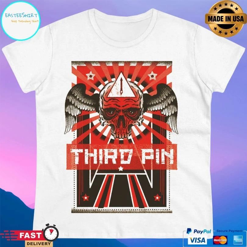 Third Pin Winged Skull T-shirts