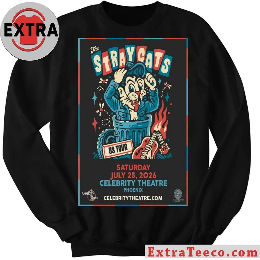 The Stray Cats July 25 2026 At Celebrity Theatre Show Poster Shirt