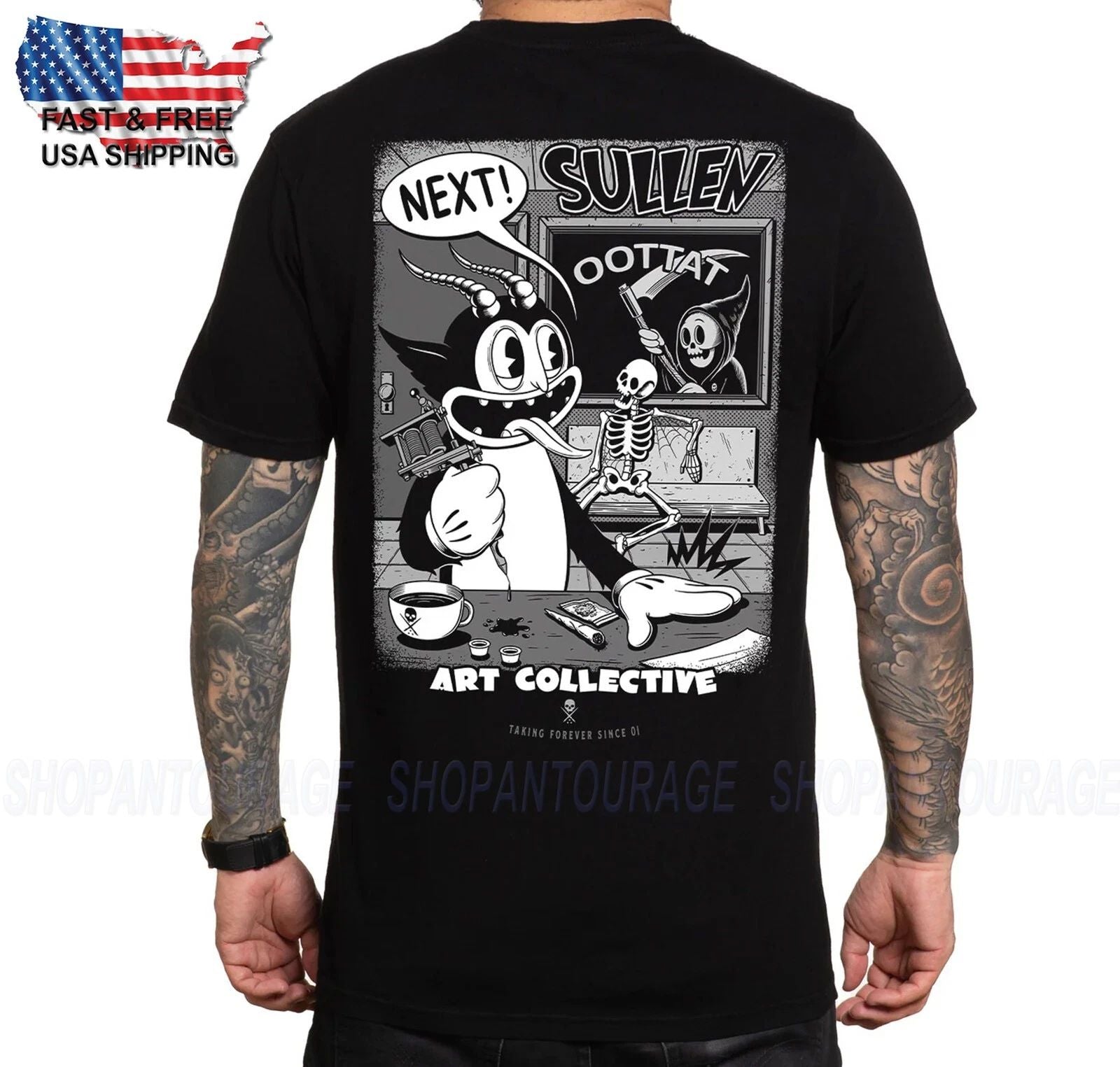 Sullen Art Taking Forever Premium Fit SCM6913P New Men's Short Sleeve T-Shirt