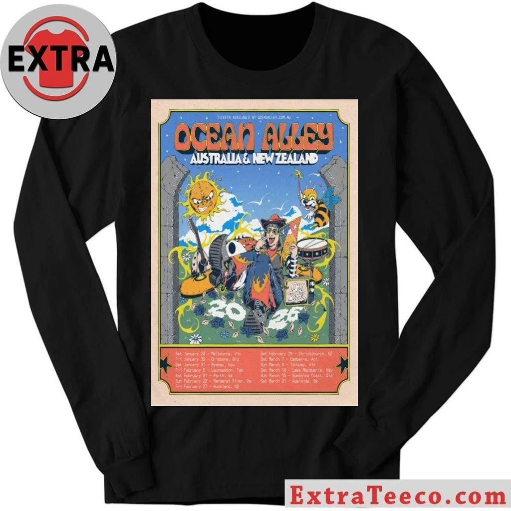 Ocean Alley 2026 Tour AU And NZ Poster Shirt