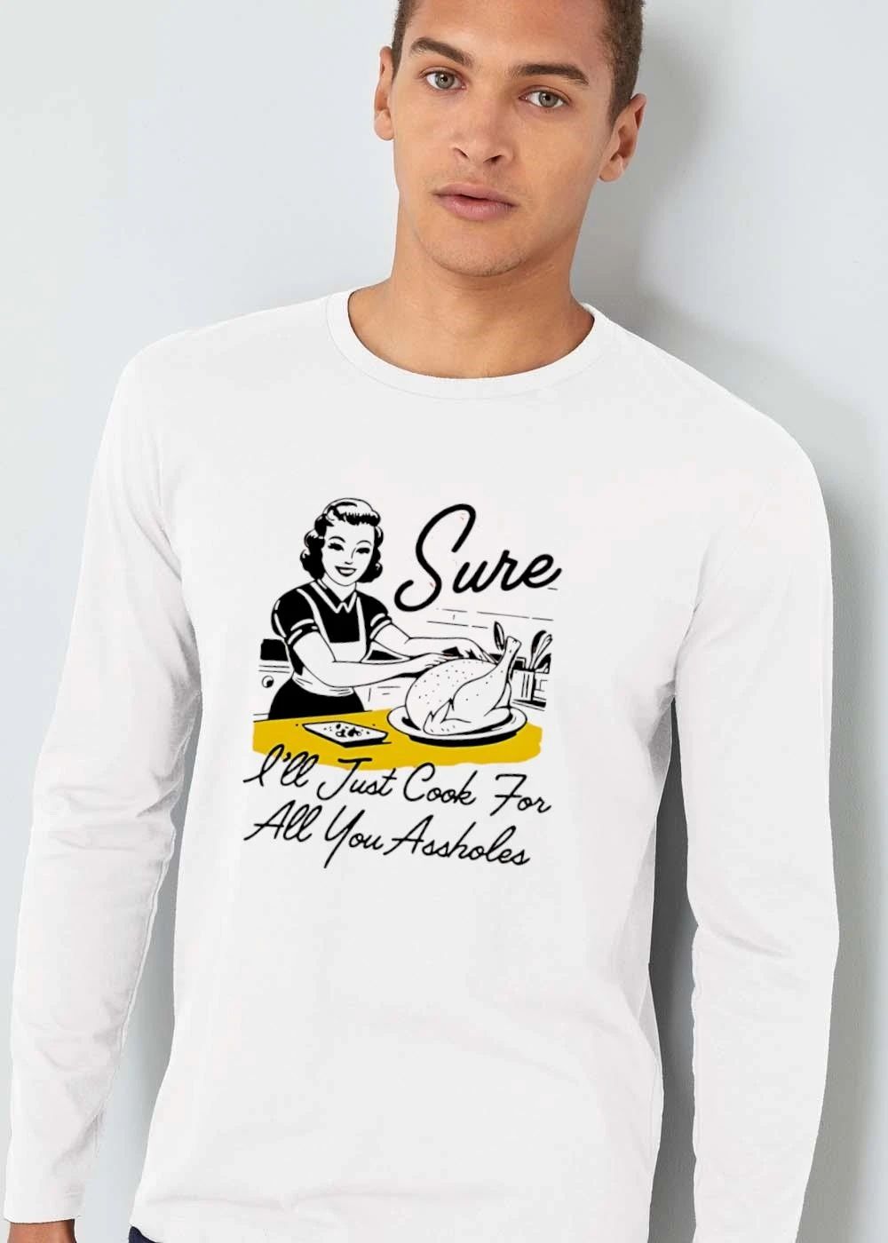 Sure Ill Just Cook For All You Assholes Retro 50s Housewife Roast Turkey shirt