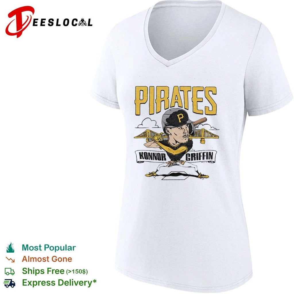 Konnor Griffin Pittsburgh Pirates Caricature T-shirt