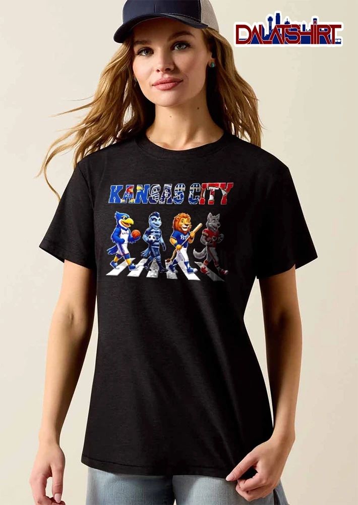 KANSAS CITY Jayhawk basketball Seattle Kraken hockey Lion baseball Chiefs football shirt