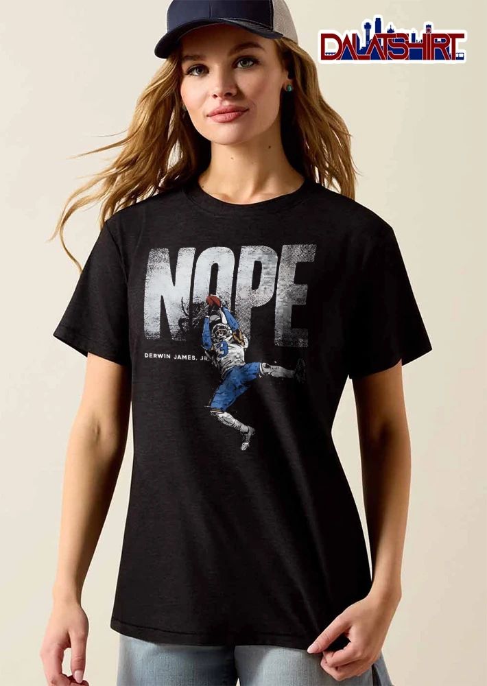 Nope Derwin James Jr Jumping Football Player Catching Ball Graphic shirt