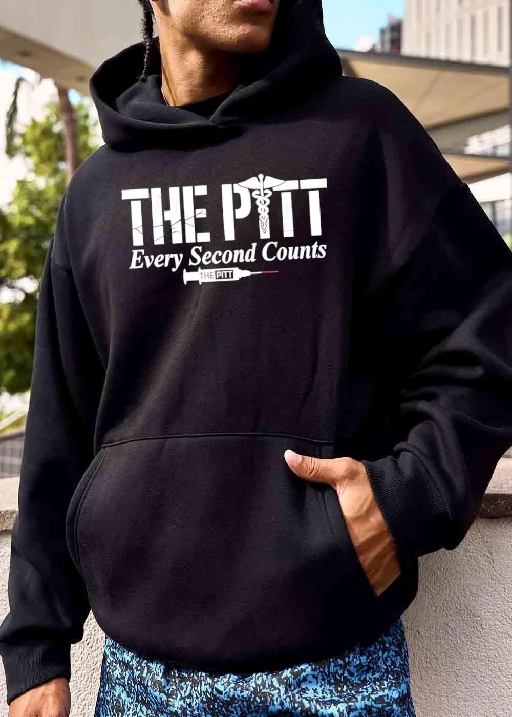 The Pitt Every Second Counts Caduceus Symbol Syringe Needle Line Art shirt