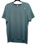 Reebok Short Sleeve T-Shirt Men Sz Large Teal Blue Green Activewear Sport Casual