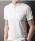Men's Summer solid color antibacterial quick-drying shirt Thin fashionable lapel