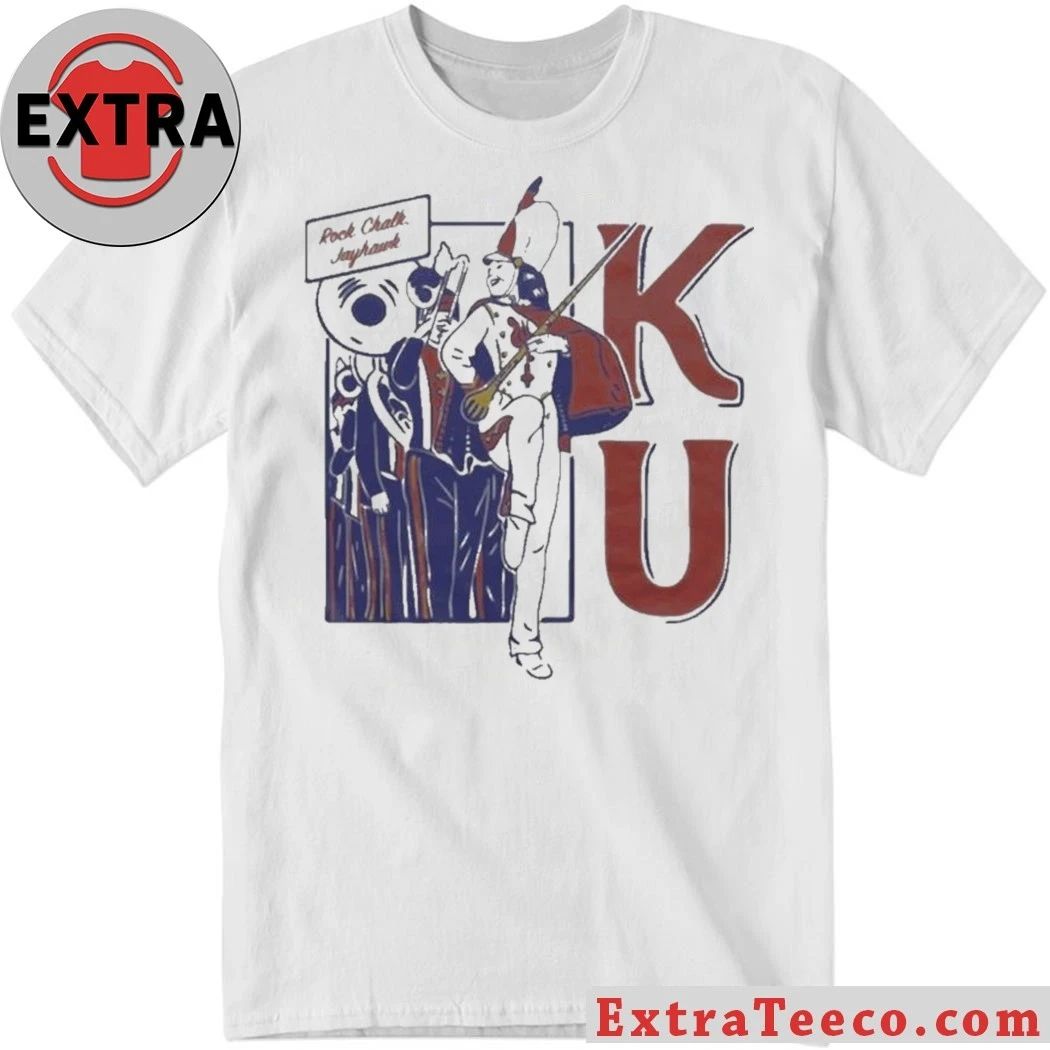 KU Marching Band Vintage White Shirt