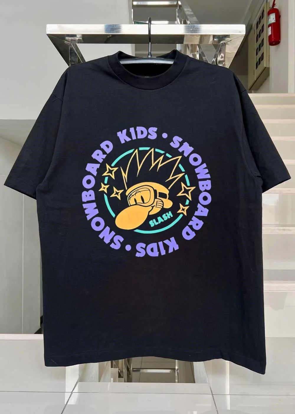Slash Snowboard Kids Logo Character shirt