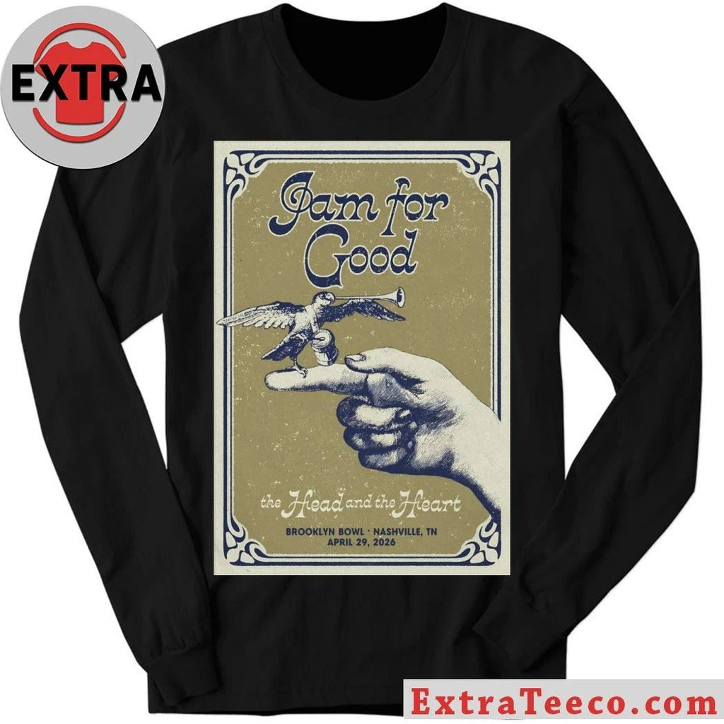 The Head And The Heart April 29 2026 Brooklyn Bowl, Nashville TN Poster Shirt
