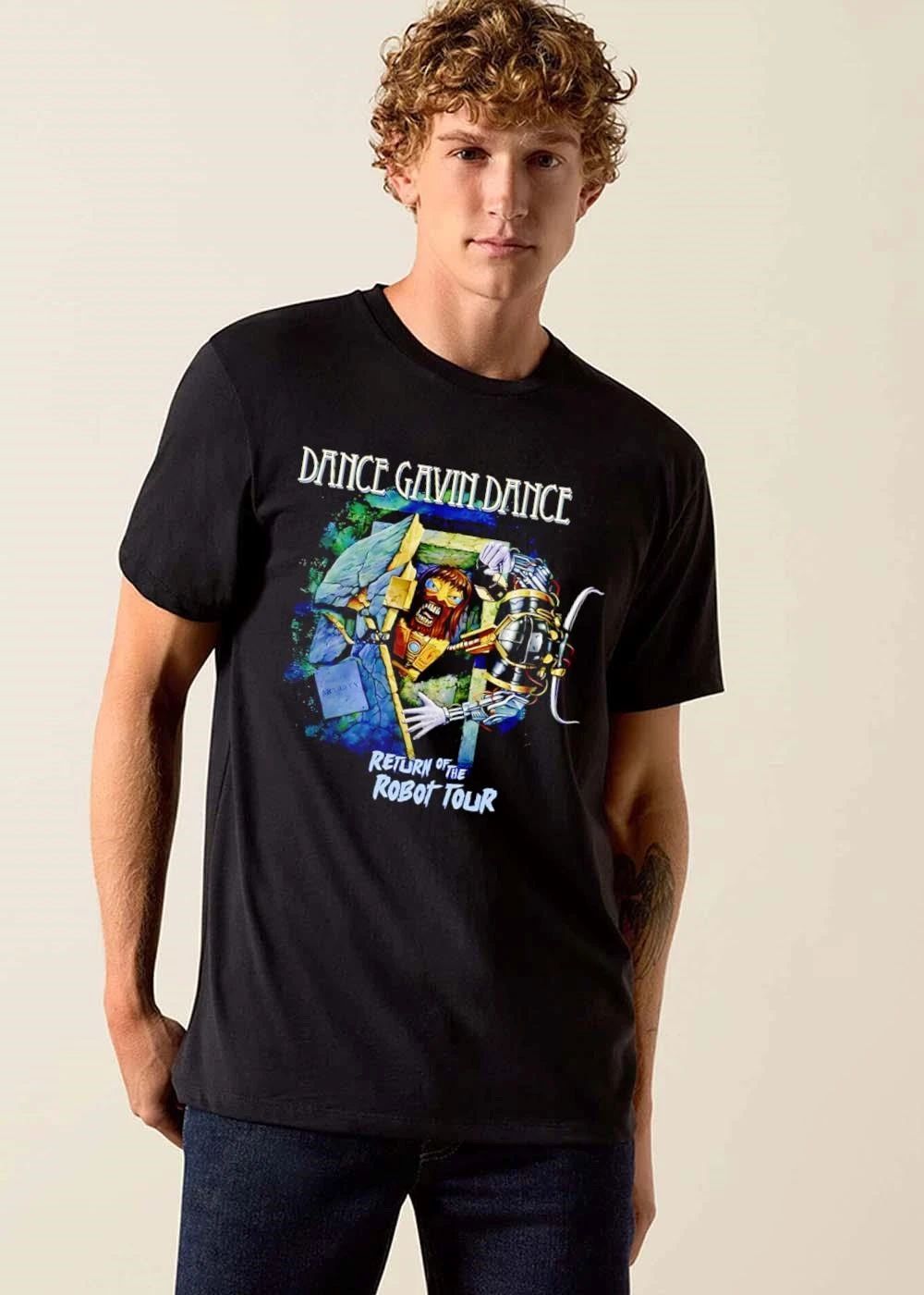 Dance Gavin Return Of The Robot Tour Cyborg Monster Breaking Stone Wall shirt