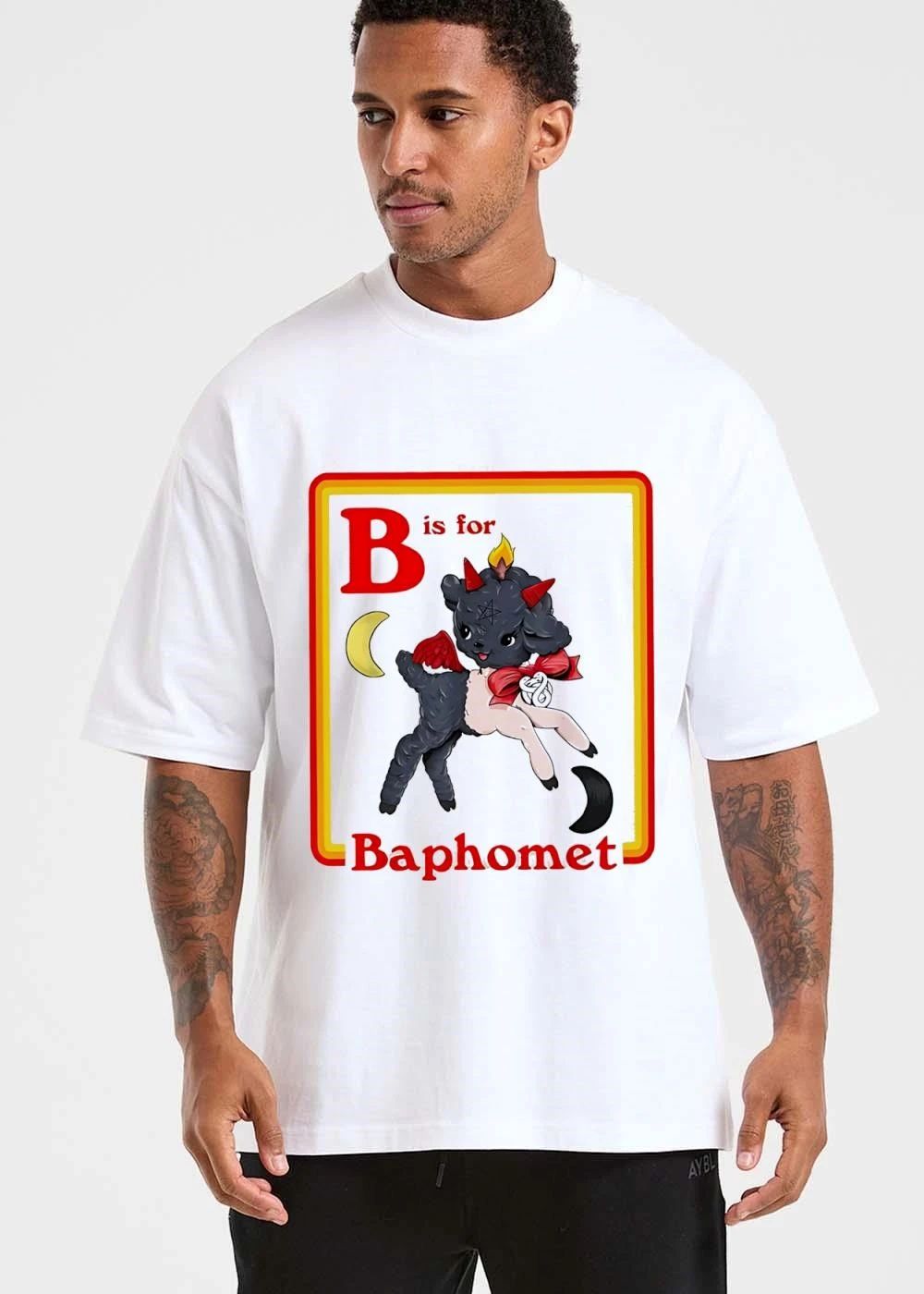 B Is For Baphomet Cartoon Baby Goat shirt