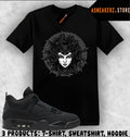 Tee Shirt Matching AJ 4 Black Cat 2025 Match Sneaker Sneakerhead Medusa T-Shirt