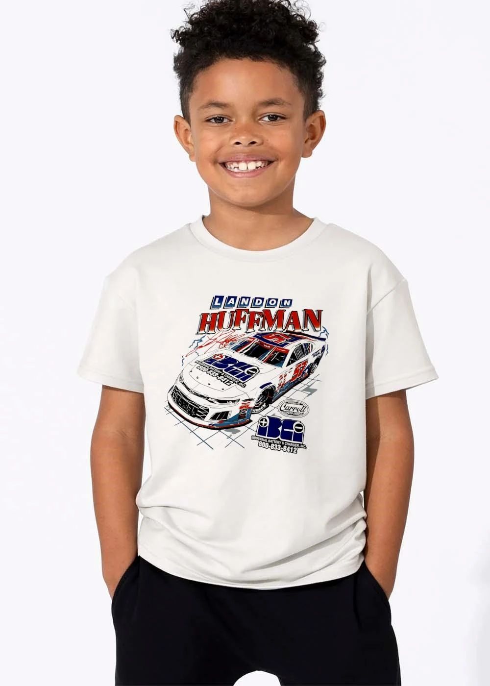 Carroll Speed Shop Industrial Battery And Charger Landon Huffman shirt