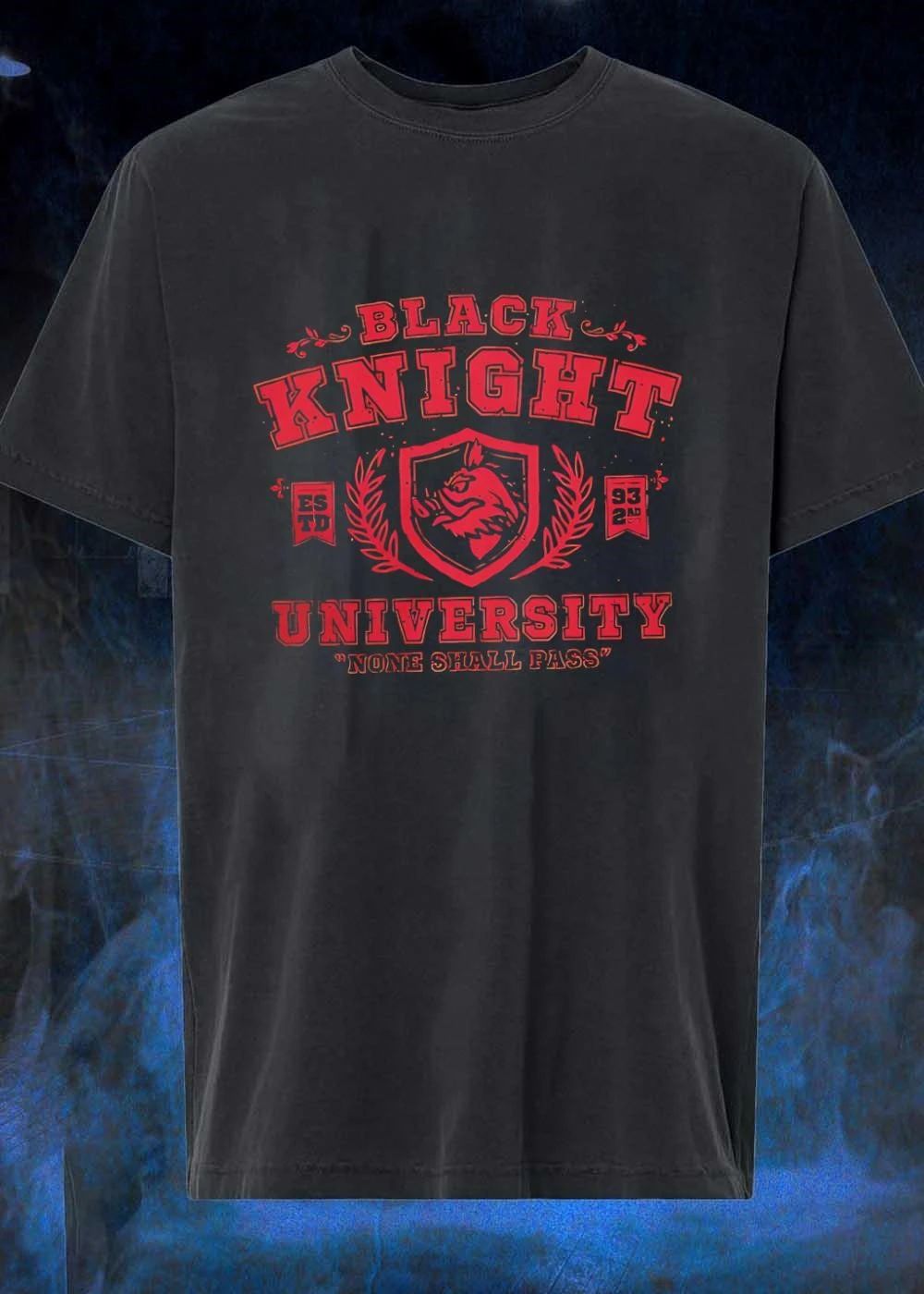 None Shall Pass Black Knight University ESTD 93 2ND Shield Hog shirt