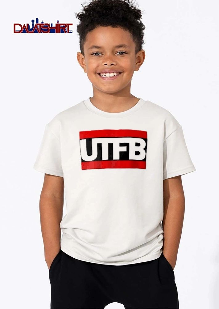 Utfb Bold White Lettering Red Black Horizontal Banner Flag shirt