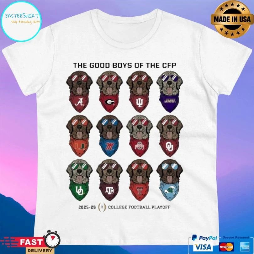 The Good Boys Of The Cfp 2025 2026 College Football Playoff Dogs T-shirts
