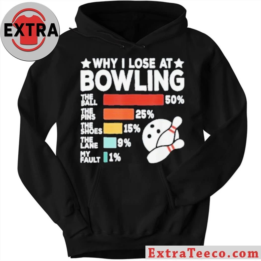 Why I Lose At Bowling Funny Chart Graphic Sarcastic Bowling Gift For League Players Shirt