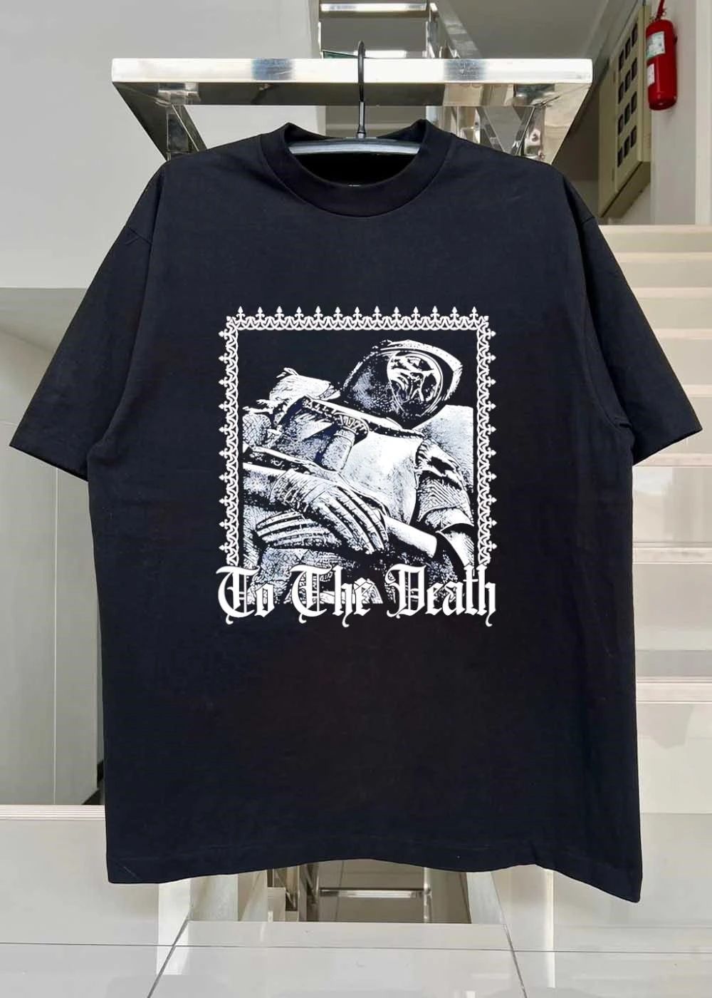 Knight in Armor Holding Sword To The Death T-Shirt