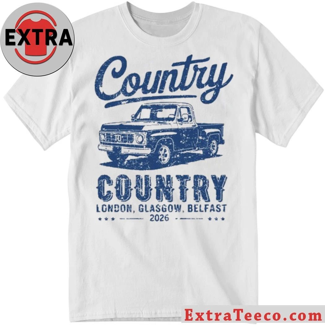 Original Country To Country 2026 Tour London Glasgow, Belfast T-Shirt
