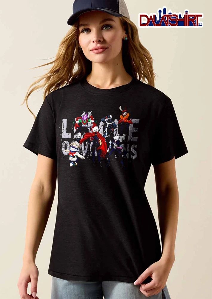 League Of Villains Six Anime Characters Group Distressed shirt
