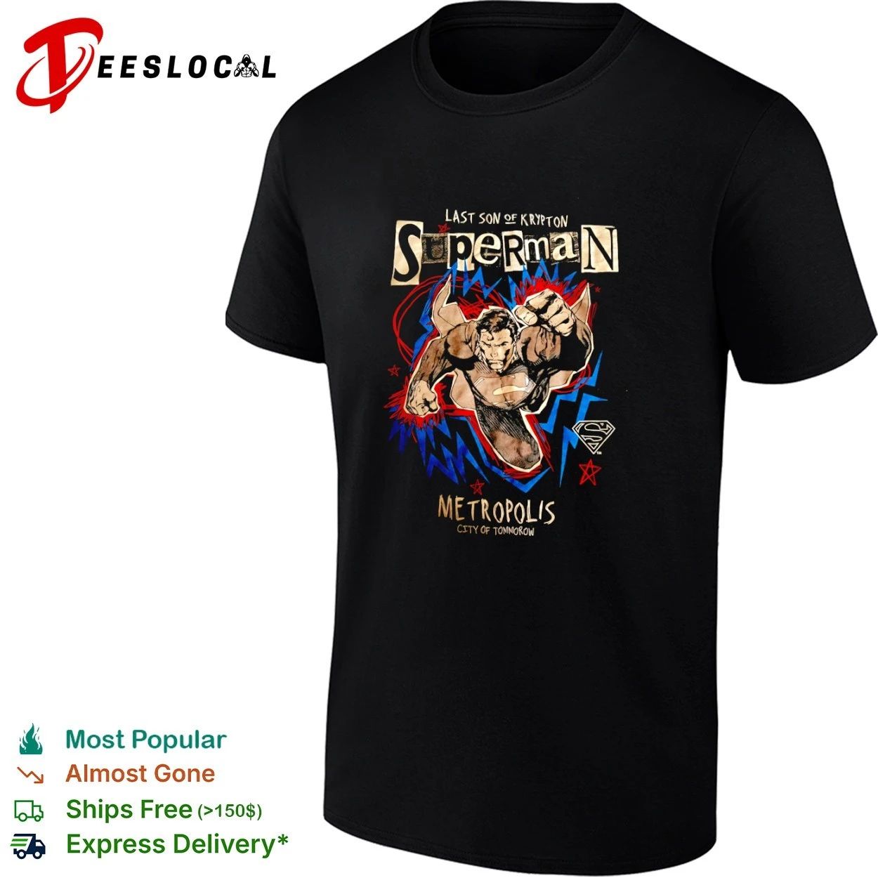 Superman Last Son of Krypton Metropolis City of Tomorrow T-shirt