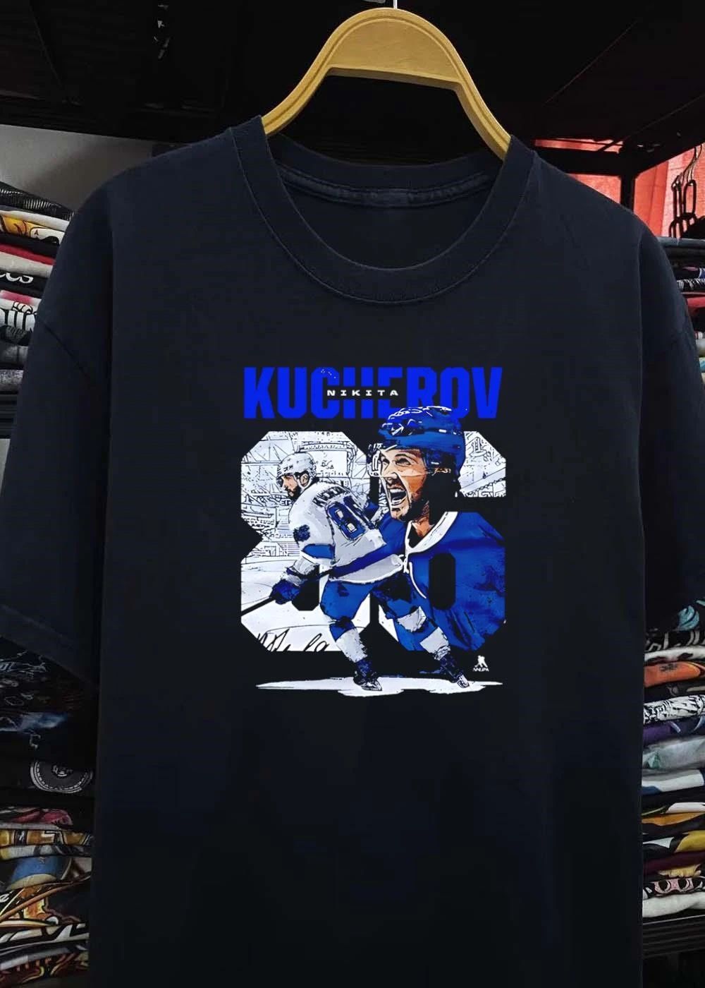 Nikita Kucherov Skating and Celebrating Tampa Bay Lightning T-Shirt