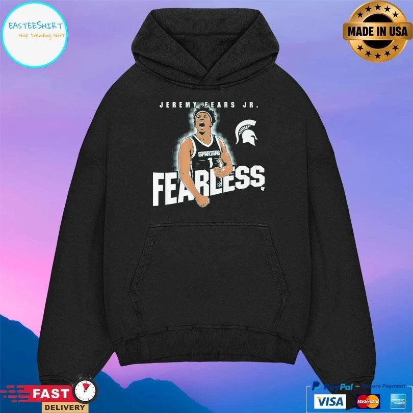 Jeremy Fears Jr Fearless Michigan State Spartans Men’s Basketball T-shirts