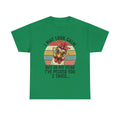 Funny Retro Chicken Illustration Tee | I May Look Calm But I Pecked You
