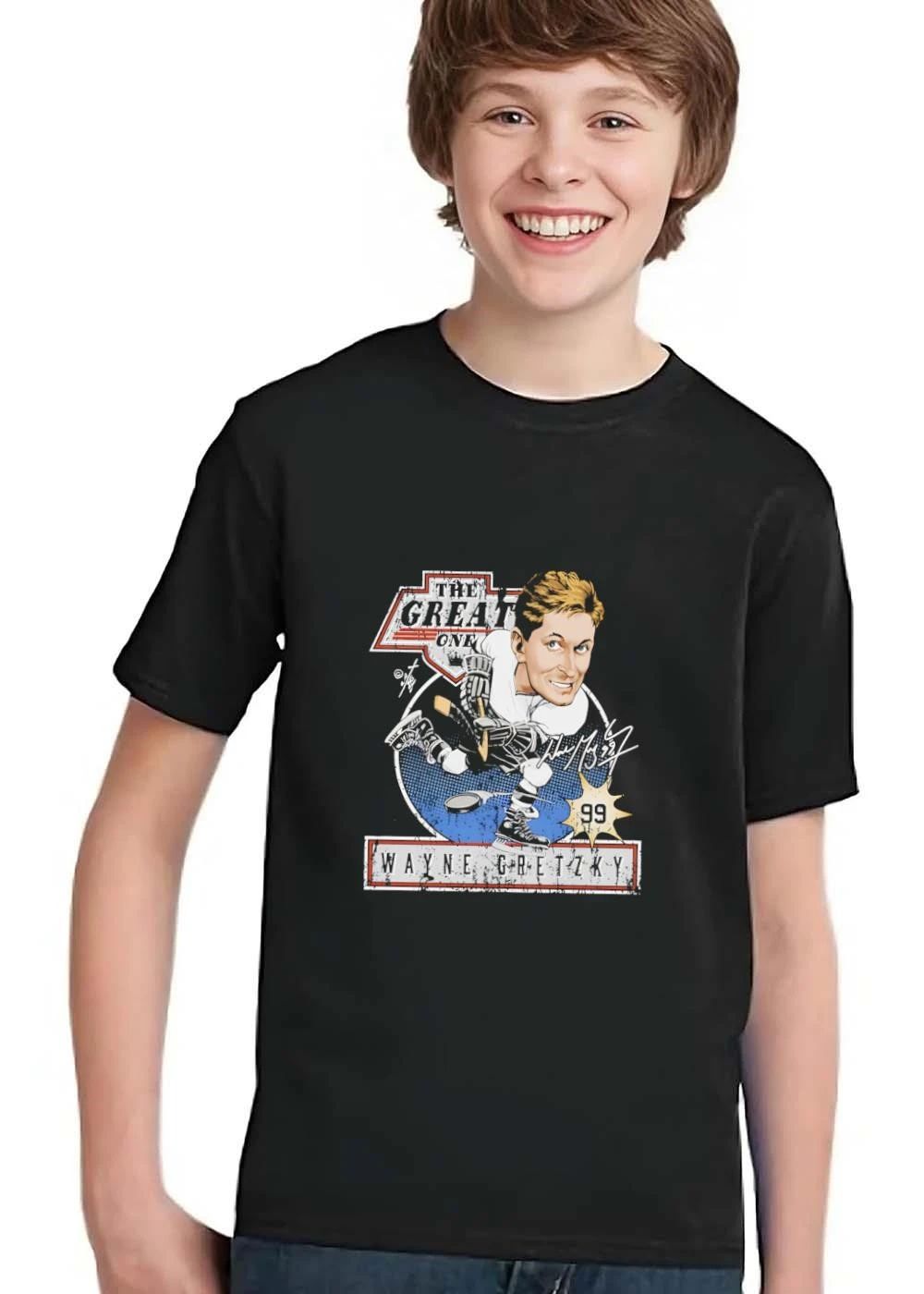 The Great One Wayne Gretzky 99 Distressed Cartoon Caricature Hockey Player shirt