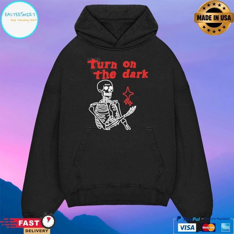 Turn On The Dark Star Skeleton T-shirts