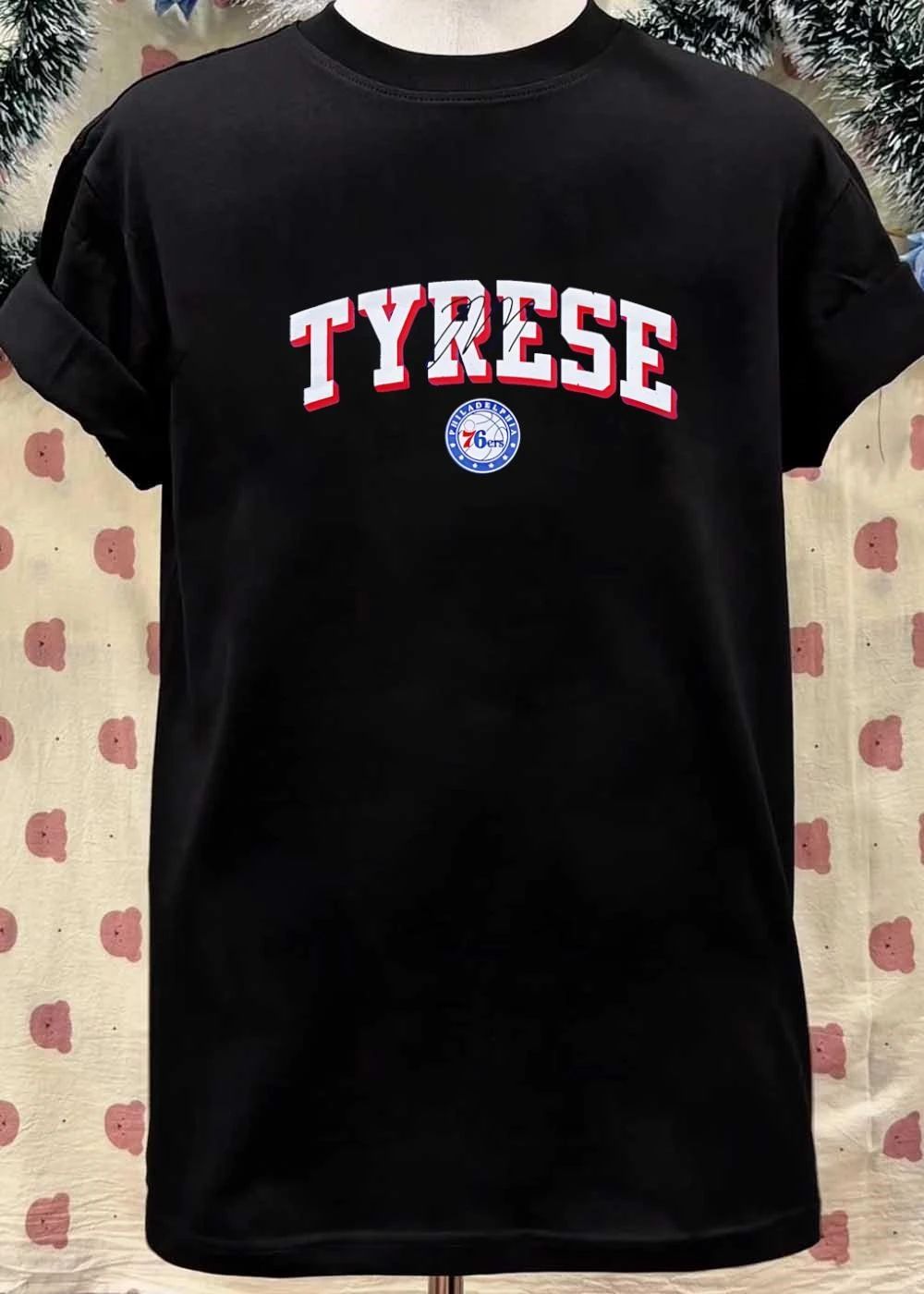 Tyrese Signature Philadelphia 76ers shirt