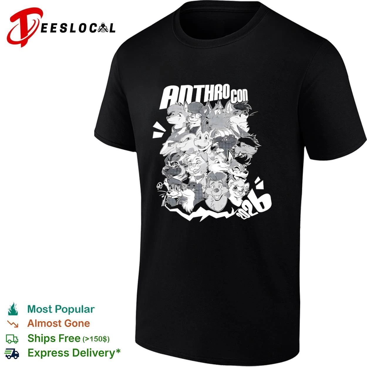 Anthro Con 2026 furry fandom convention T-shirt