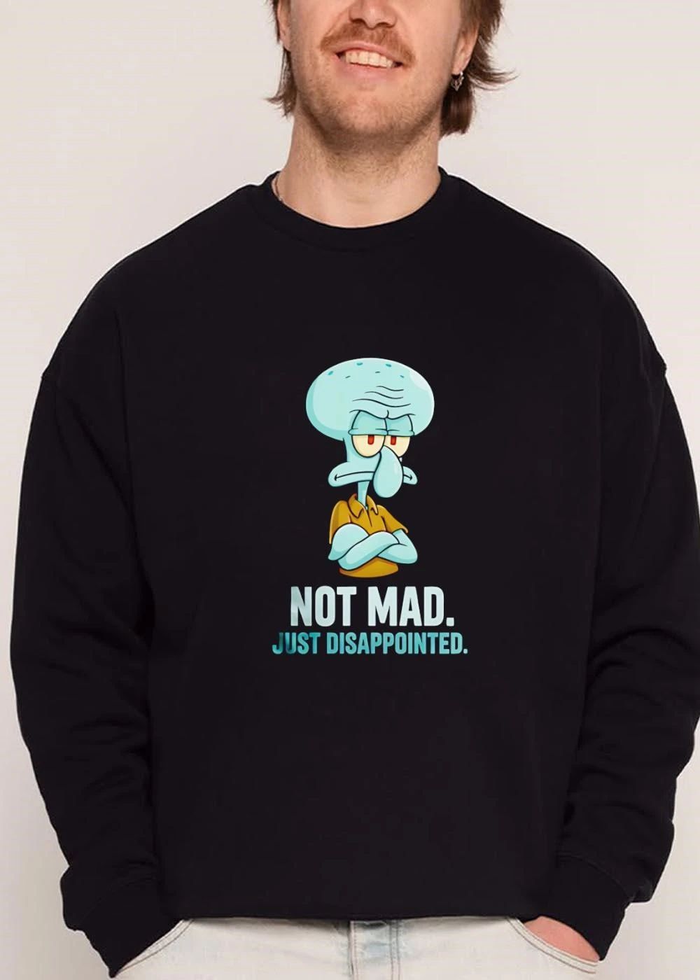 Not Mad Just Disappointed Squidward Tentacles Arms Crossed Cartoon shirt